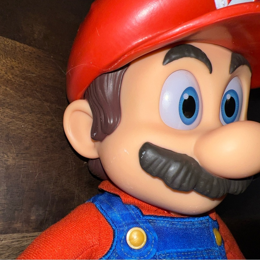 Super Mario Bros Movie MARIO Poseable Plush Figure Jakks Pacific Toy Nintendo - Picture 4 of 16